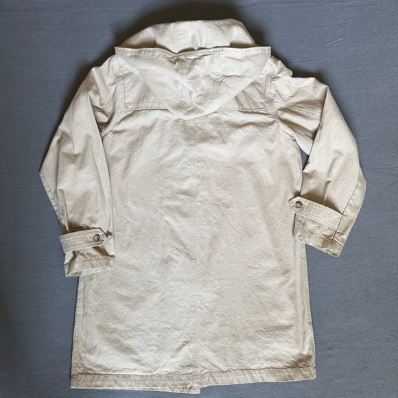 Denim&Co Women's Beige Barn Jacket Hood & Removable colorful Fleece Lining Large - Picture 9 of 15